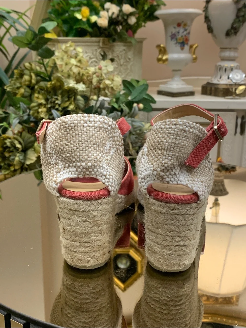 Castaner red wedge  espadrilles size 38
